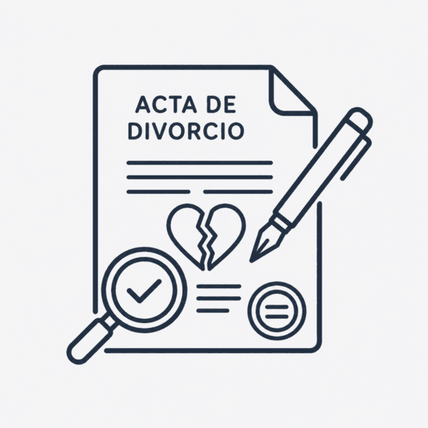 Corregir acta de divorcio