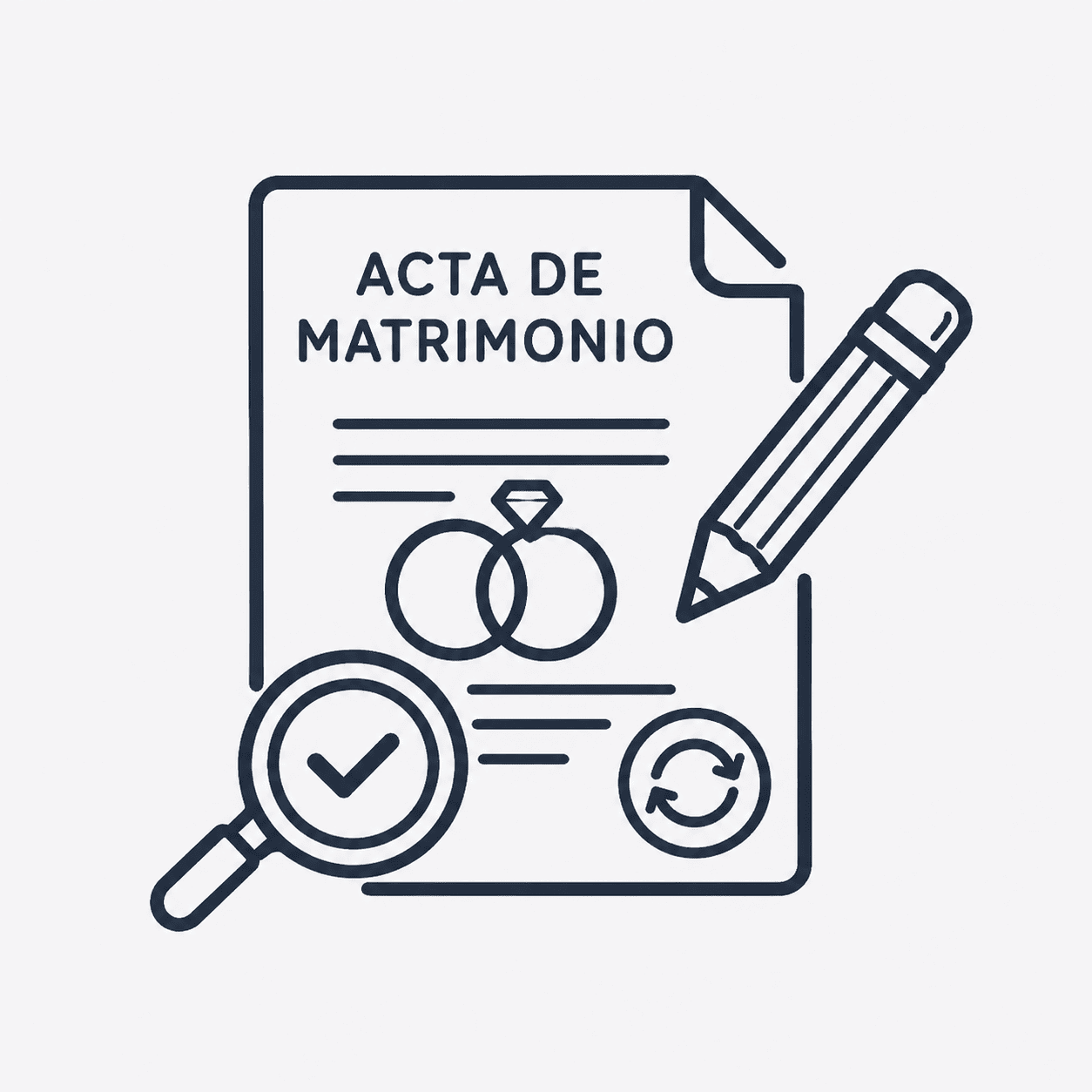 Corregir acta de matrimonio