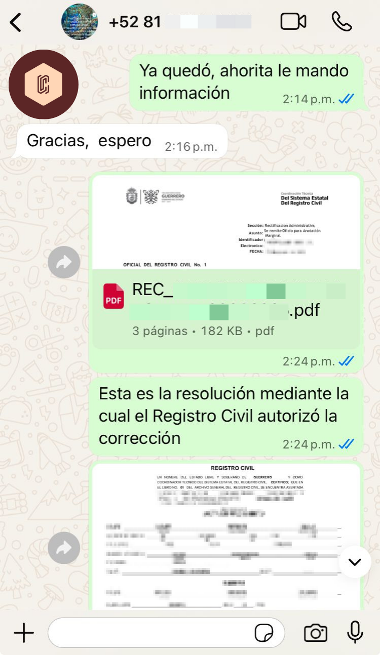 Corrección de varios datos | Recomendación de clientes