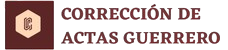 Logo de Corrección de actas Guerrero
