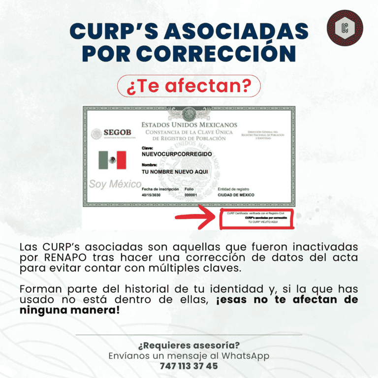 ¿Te afectan las CURP