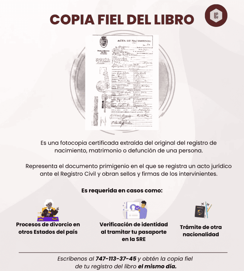 Copia fiel del libro