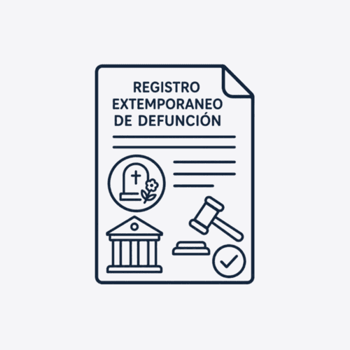 Registro extemporáneo de defunción